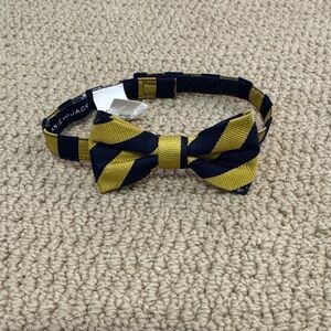 Janie and Jack Navy and Yellow Bow Tie -0-3 years